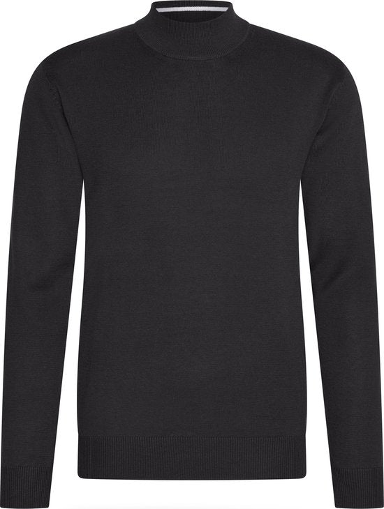 Cappuccino Italia - Pull à col roulé pour hommes - Noir - Taille XL