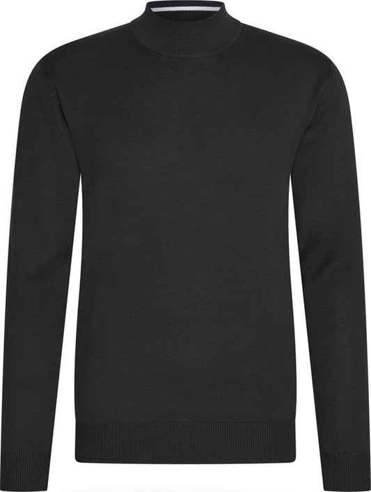 Cappuccino Italia - Pull à col roulé pour hommes - Noir - Taille XL