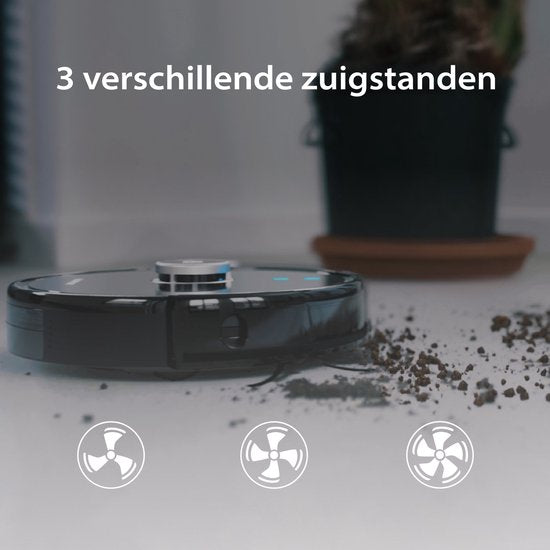 Blaupunkt Bluebot XTREME - Robot aspirateur avec fonction balayage - 3000Pa de puissance d'aspiration - Navigation laser - App et commande vocale