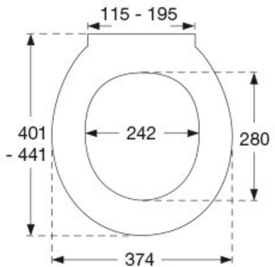 Abattant de toilette Pressalit 722 softclose blanc