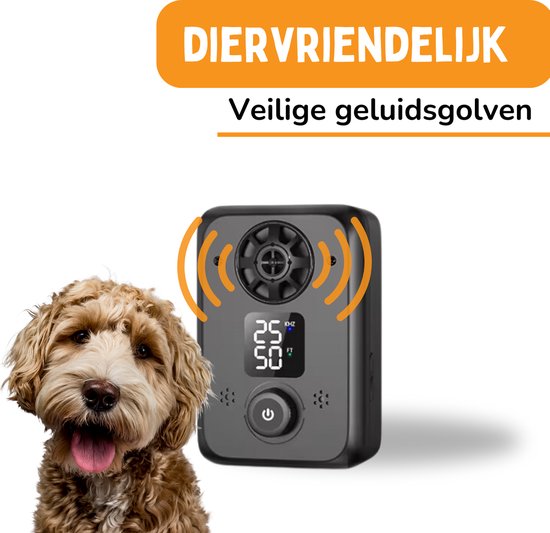By Cee Cee Anti Bark Device For Dogs 2024 - Alternative au collier anti-aboiement - Ultrasonique et sans choc - Rechargeable - Convient à tous les chiens
