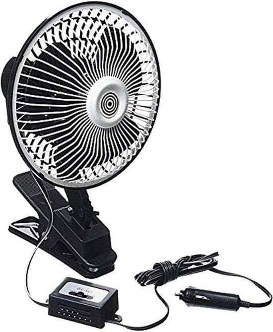 All Ride Autoventilator - 12 Volt - met Clip - Oscillerend