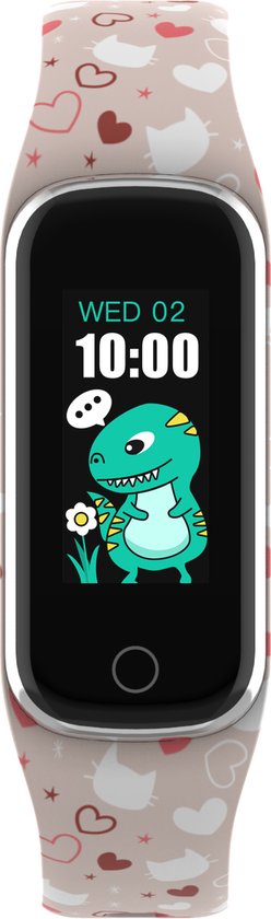 Denver BFK-312 - Traceur d'activité - pour enfants - moniteur de fréquence cardiaque - fonction multisport - Rose