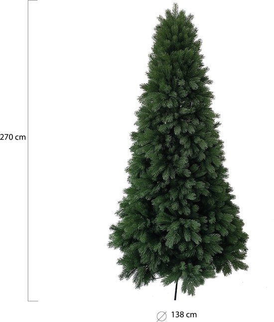 Wintervalley Trees - Arbre de Noël artificiel Joren - 270x138cm - Vert
