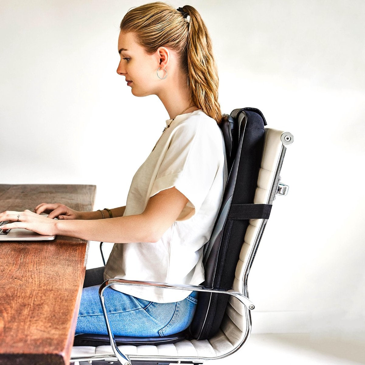 Coussin de massage Shiatsu - Auronic - Fauteuil de massage - Dos - Infrarouge - Noir