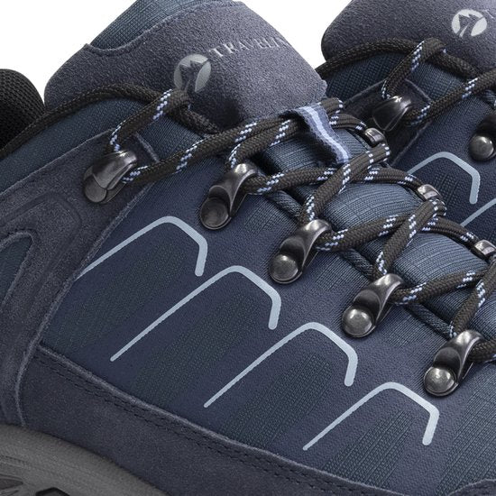 Travelin' Lokken pour homme - Chaussures de randonnée basses - Imperméables - Bleu