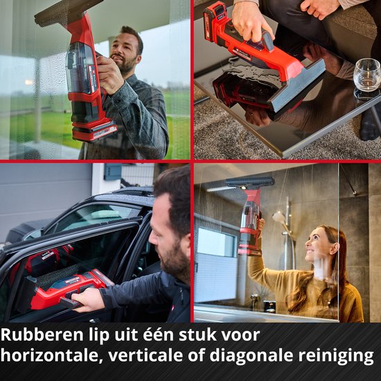 Nettoyeur de vitres sans fil Einhell BRILLIANTO Li Solo - Power X-Change - 18 V/Li-ion - Largeur de travail : 28 cm - Batterie et chargeur non inclus