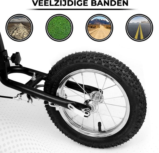 Outbee Bicycle Trailer For Kids - 2 in 1 Bicycle Trailer And Stroller - Kids' Bicycle Trailer - Kids' Buggy - 3 Wheels - With Flag