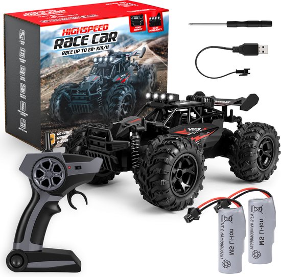 Voiture radiocommandée Vertrex Turbo V12 - Jouets de course télécommandés - Adultes et garçons - pour l'extérieur - Radiographique télécommandable