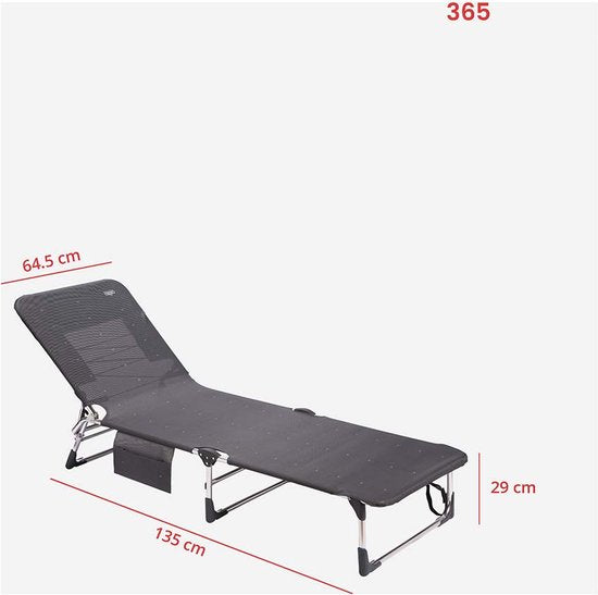 Crespo - Lit pliant - AL/365 - Classic - Gris foncé