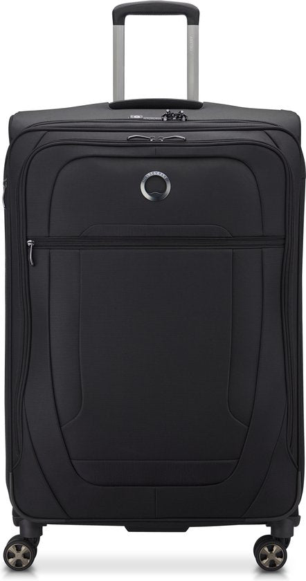 Delsey Helium DLX 78 cm Valise de voyage agrandissable - Noir