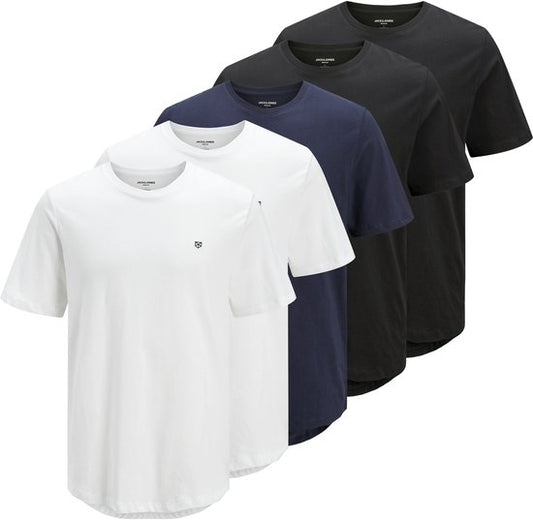 T-shirt JACK&JONES JPRBLABRODY TEE SS CREW NECK 5PK MP NOOS pour homme - Taille S