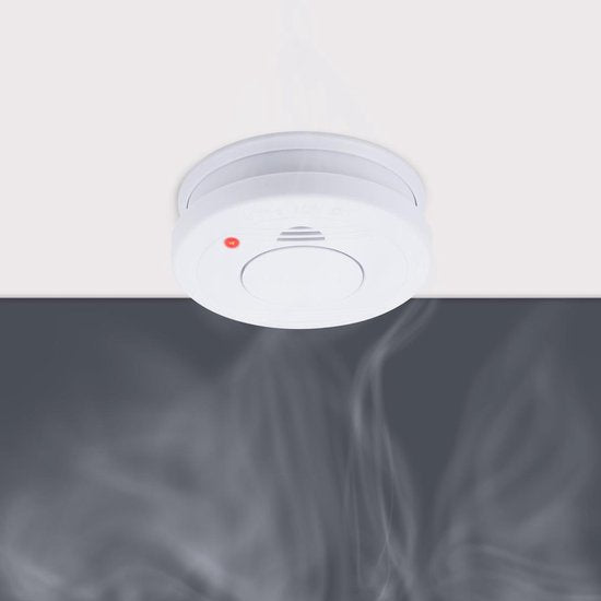 Smartwares FSM-11510 - Détecteur de fumée 85 dB - Pile d'une durée de 5 ans, capteur d'une durée de 10 ans - Certifié TÜV - Détecteur d'incendie