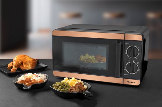 Micro-ondes autonome Bestron - AMN100CO - 20 L - 6 programmes - 700 - 1 150 W - Cuivre - Garantie 5 ans