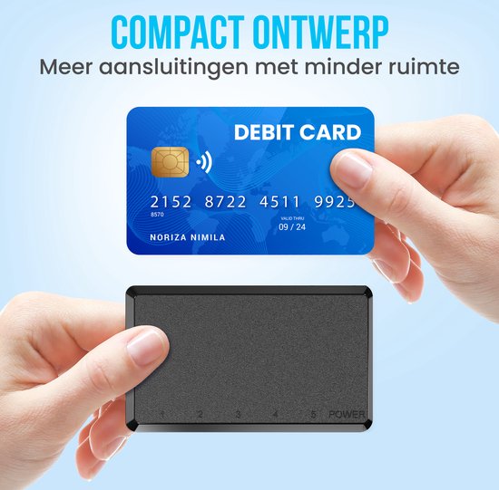 Strex Network Switch - 1000Mbps - Non géré - Commutateur Internet - 5 Ports