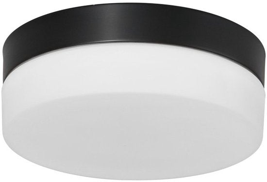 Plafonnier Ikaro 1362ZW Noir Ø18 cm - Moderne, Électronique et Verre, Steinhauer