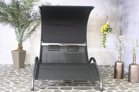 SenS-Line - Cuba chaise longue 2 places - Noir