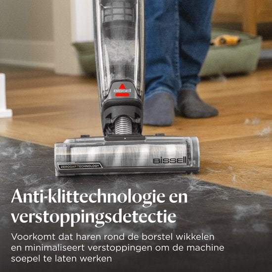 Aspirateur sans fil BISSELL CrossWave OmniForce Edge Select avec fonction de lavage - Nettoyeur de taches pour sols durs - Aspirateur balai sans fil - Aspirateur 2 en 1 - Moteur ultra-puissant 31 aW - Technologie ZeroGap - 3999 N