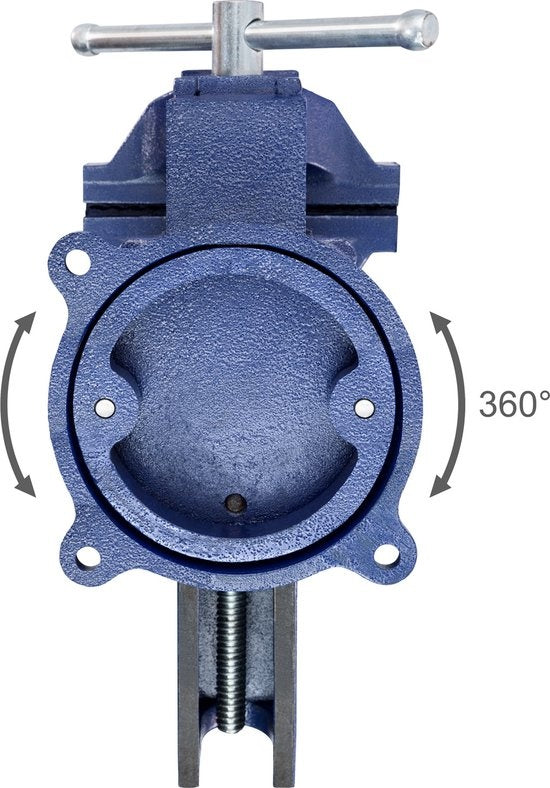 tectake - Etau pour établi 165 mm rotatif - art. no. 401125