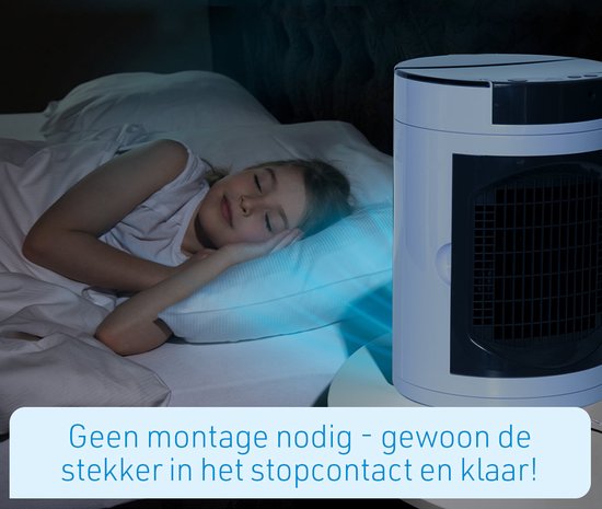Livington SmartChill blanc - climatiseur portable - refroidissement par eau - climatiseur - 3 vitesses - effet rafraîchissant pendant 12 heures