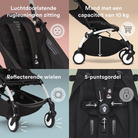 Poussette pliable légère Stokke® YOYO 3 Frame | Blanc