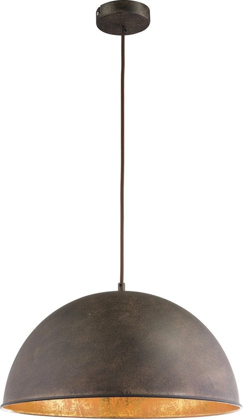 Globo - lampe suspendue - Xirena I - brun - métal - Ø 41cm - E27 - 58307H