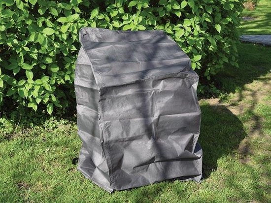Perel Housse extérieure pour chaises empilables, pour 4-6 chaises empilées, gris, 66 cm x 95 cm x 133 cm