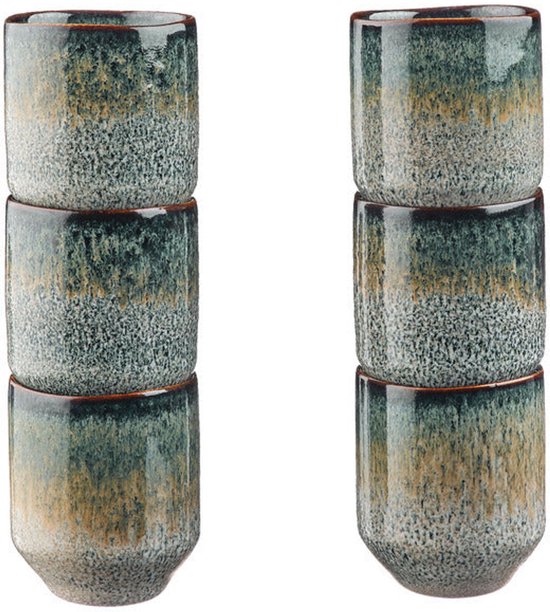 Tasse GENESIS 8 cl - lot de 6 - Terre