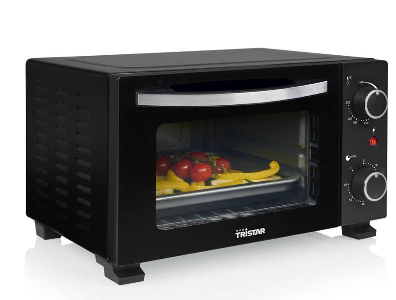 Mini-four Tristar OV-3610KL - Capacité : 10 L - 800 W - Chauffage par le haut et par le bas - Noir