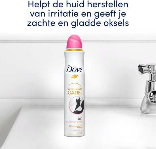 Déodorant en spray Dove Invisible Care - 200 ml