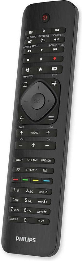 Télécommande Philips - Philips TV SRP4000/10 - Télécommande universelle pour téléviseur Philips - Noir