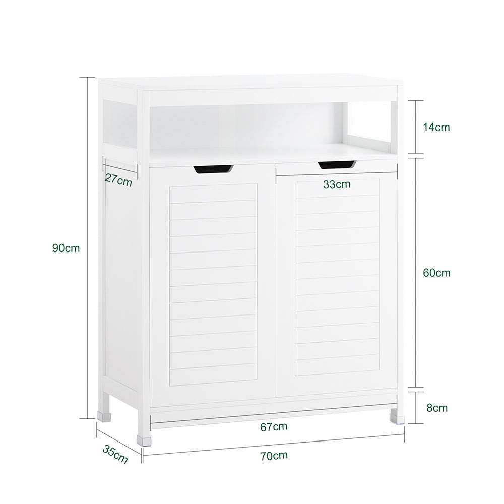 SoBuy Meuble De Salle De Bain - 100 x 42 x 20 cm - Blanc