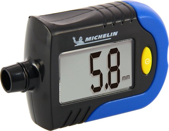 Manomètre numérique Michelin pour la pression des pneus et la bande de roulement - 0,35 à 7 bar