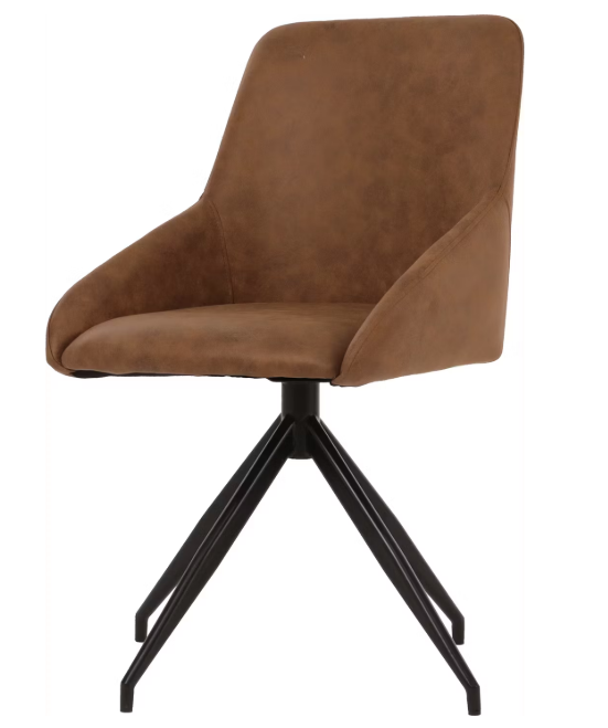 Dutchbone Chaise de salle à manger Laurel Champagne 60x51x85 cm - Pivotant à 360