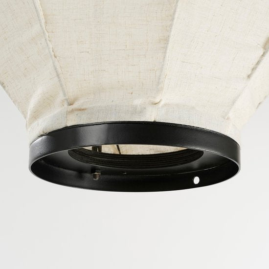 Lampe suspendue - Mica Decorations - Luminaire en Suspention - H73 x Ø54 cm - Lin - Blanc cassé