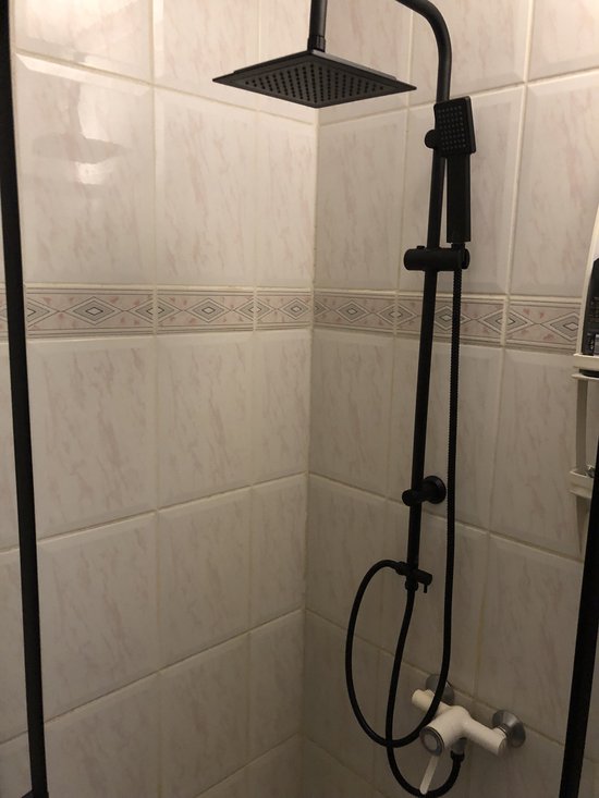Colonne de douche Wenko Cuadro, noir mat