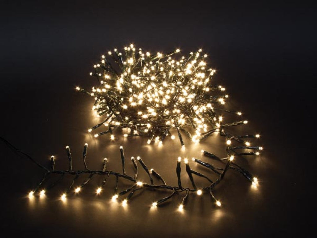 Guirlande lumineuse LED - 510 LED - 6 m - IP44 - Blanc chaud/Noir