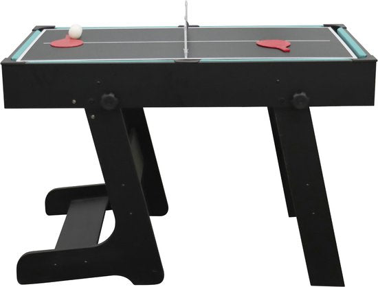 Table de jeux multifonctionnelle Cougar 16-en-1 – Table de jeux noire avec 16 jeux – Accessoires inclus – Pour enfants et adultes
