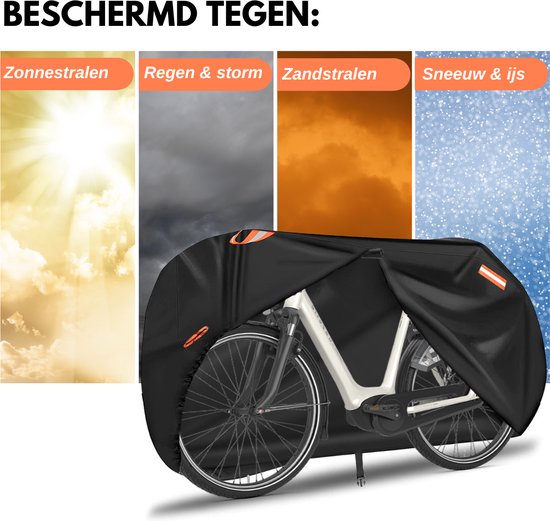 Vertrex Universal Bicycle Cover - Ultra Strong & Waterproof Oxford - Convient pour 1 à 2 vélos - Inclut un sac de rangement