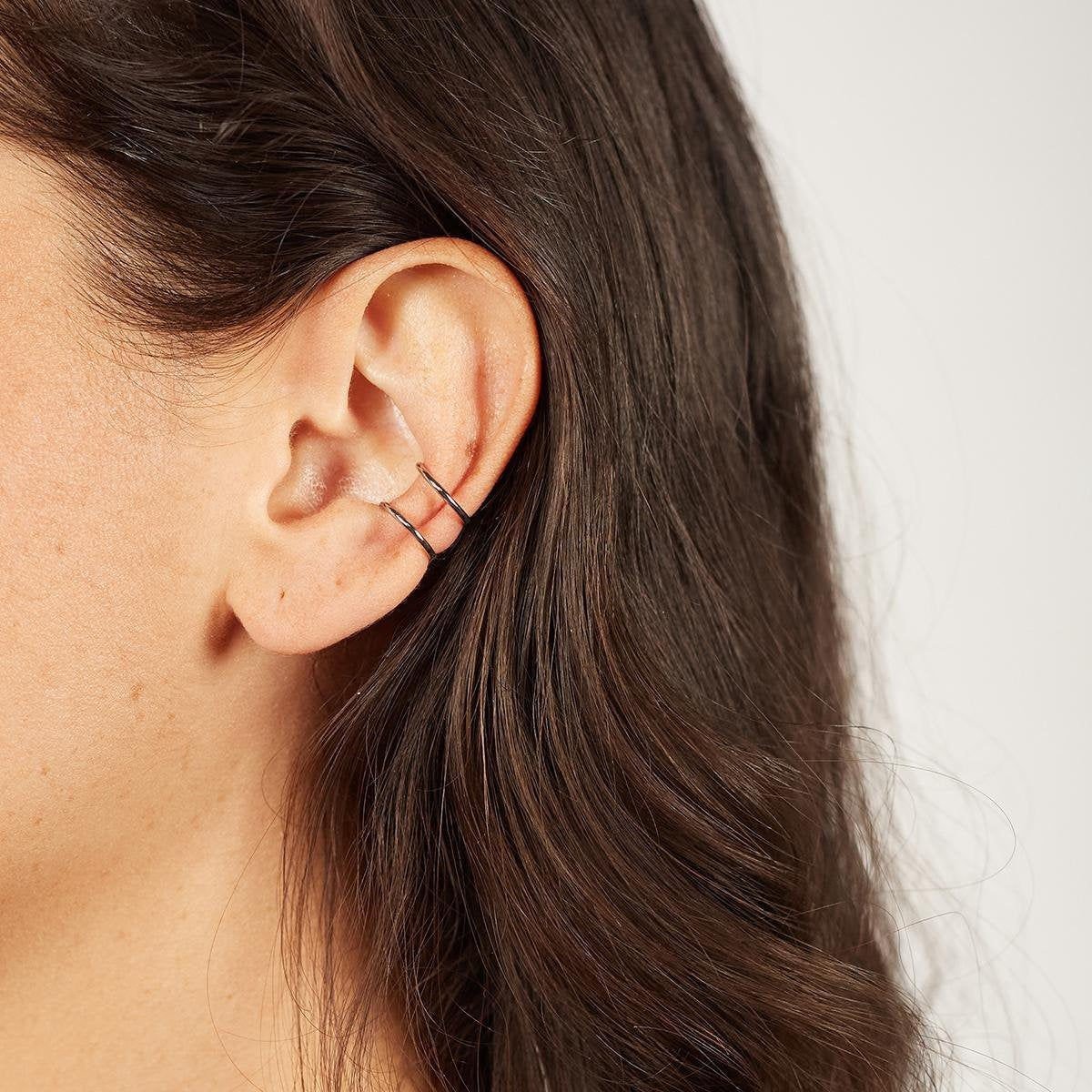 Boucles d'oreilles en argent - Laura Ferini - Ladies Ear Cuffs Isabella Argent