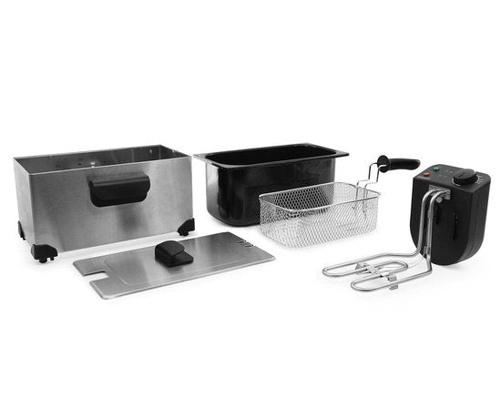 Tomado TDF3001S - Friteuse - Capacité 3 litres - 2200 watts - Friteuse zone froide - Acier inoxydable