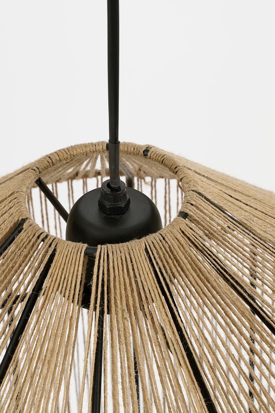 Mica Decorations Elsa Lampe suspendue - H49 x Ø35 cm - Jute - Marron clair