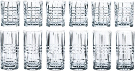 Nachtmann - Verres à whisky et à long drink Square - Lot de 12 - Whisky - Long drink