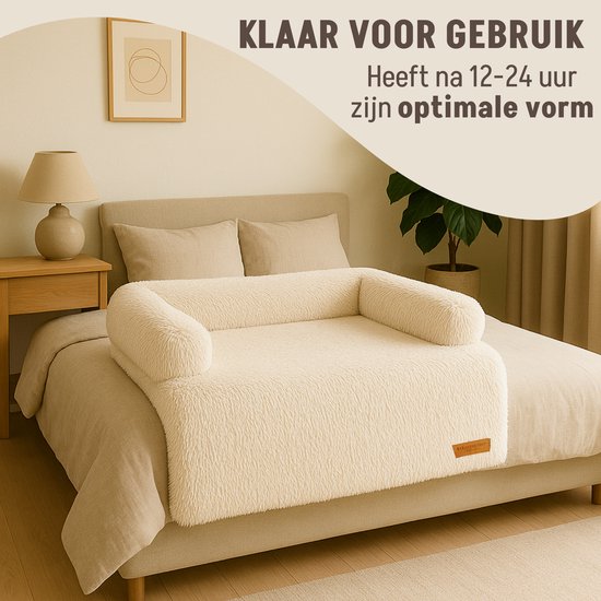 By Cee Cee Original Dog Rug Bench - Panier pour chien - Premium - Fully Unzipable - Beige- 102x90 - Size L