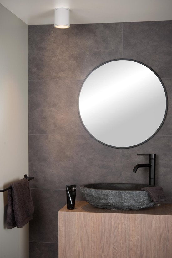 Lucide AVEN - Spot de plafond (lampe de plafond) pour salle de bains - Ø 9 cm - 1xGU10 - IP65 - Blanc