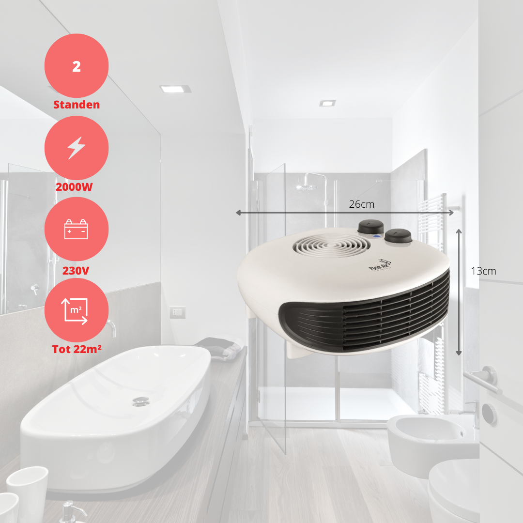 Ventilateur Convecteur - Plein Air - 2 positions - 2000W