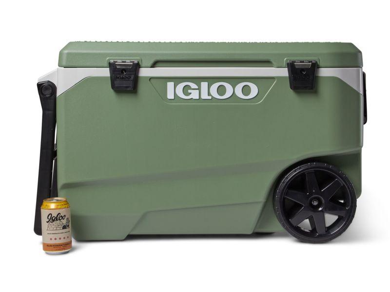 Glacière à roulettes Igloo EcoCool Latitude 90 - 85 litres - Vert vintage