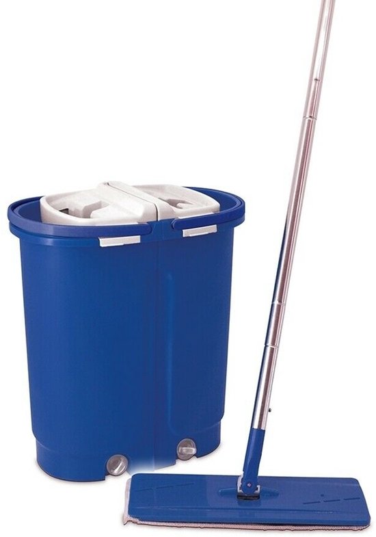 Livington Touchless Mop XXL – balai à franges autonettoyant – aide ménagère 2019 – grande capacité de 7 litres – système de lavage automatique – balai à franges pivotant à 360 degrés – nettoyage des sols – facile à nettoyer