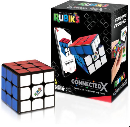Rubik's Connected X - Cube intelligent - Cube Bluetooth - Jouet éducatif - Jouet interactif - 3 cm x 3 cm