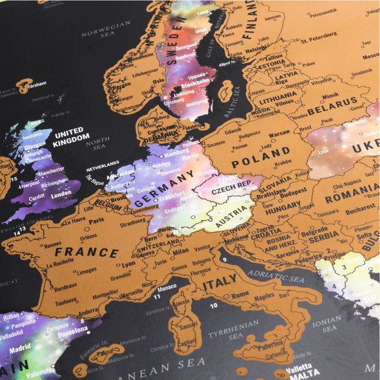 Atlas & Green Scratch Map - 2 pièces - Carte du monde à gratter - Carte du monde & carte de l'Europe - Poster Monde & Europe - 42x29.7 cm & 29.7x21 cm - Décoration murale Carte du monde